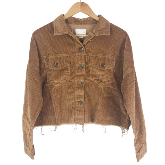 American Eagle Outfitters Tops - NWT American Eagle Corduroy Cropped Button Up Top